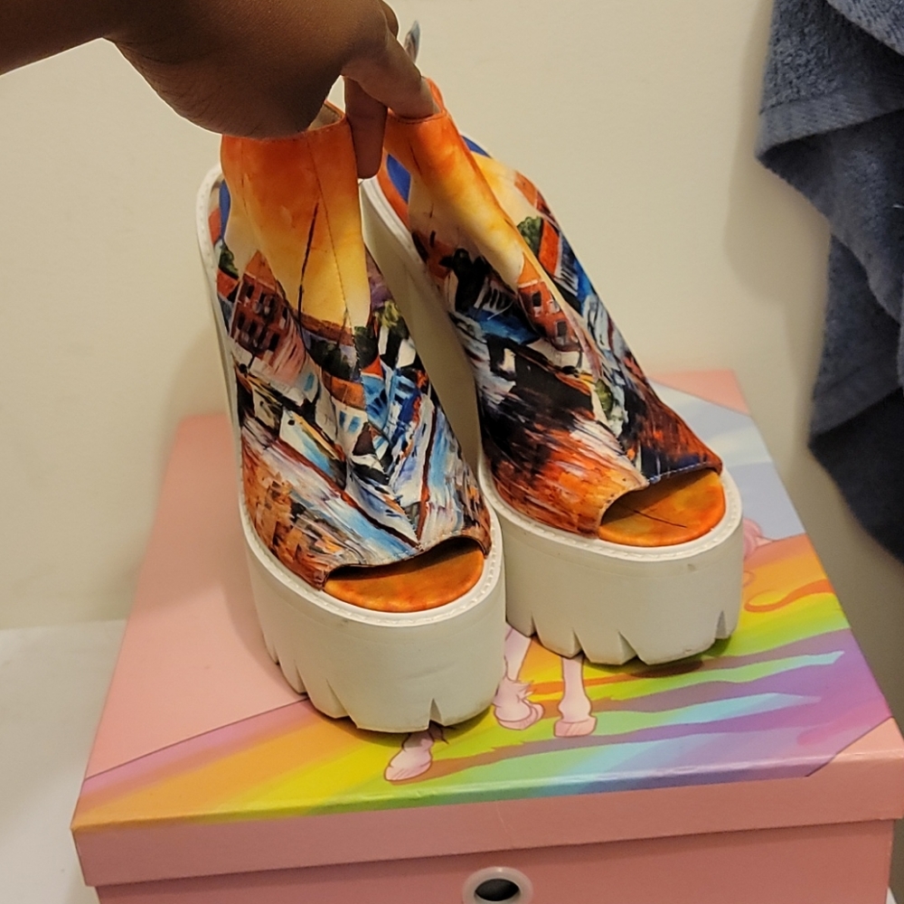 Jeffrey Campbell Barclay Platform Sandal Size 11